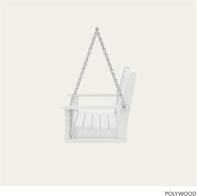 POLYWOOD GNS60WH Vineyard 60" Swing, White - Photo 5