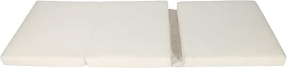 Merax, Cream Outdoor Chaise Lounge Foldable 3-Section Design, Patio Reclining Chair Cushions for Lawn, Pool and Beach, 27” W x 76.75” D x 4.00” H
