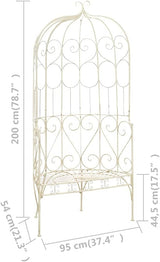 (Fast Delivery) Garden Bench Metal Frame Outdoor Seating Furniture - Photo 2