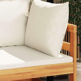 Modern Outdoor Corner Sofa with Thick Cushions and Removable Covers, Durable Acacia Wood Patio Furniture for Garden - Photo 2