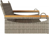 Gray Poly Rattan Swing Bench for Outdoor Spaces - Photo 5