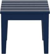 WestinTrends Ashore Outdoor Patio Modern Adirondack Side Table, Navy Blue - Photo 1