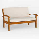 IDZO Laurent 800lbs Capacity Acacia Outdoor Loveseat, FSC Certified 2 Seater Patio Sofa with 3.9in Thick Cushions - Photo 8