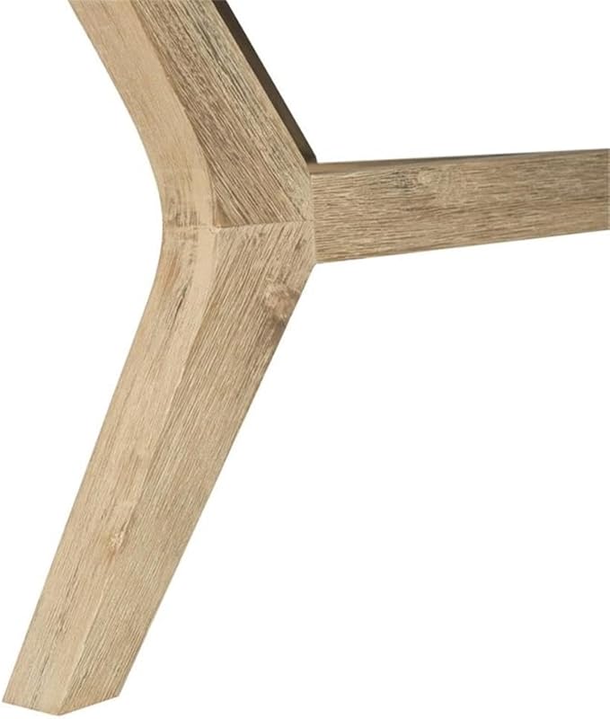 MAKLAINE Round Wood/Concrete Indoor/Outdoor Coffee Table, 18.1 in Height, Dark Gray Finish, Weather Resistant - Photo 6