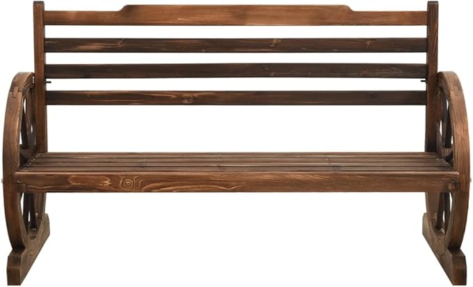 Patio Bench,Benches for Outside,Yard Bench,Porch Bench,Park Benches,for The Front Porch,Deck, Balcony,Backyard,Outdoor,Garden, Lawn,Path, 44" Solid Firwood