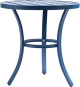 Outdoor Side Tables, Weather Resistant Iron Patio End Table - Photo 8