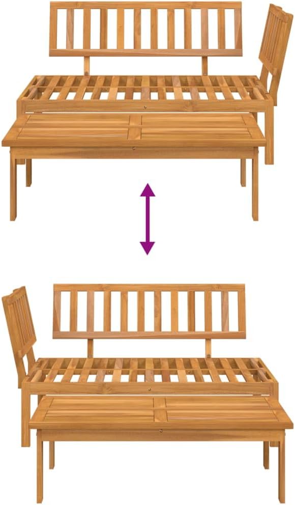 Pallet Sofa Set Natural Wood Solid Acacia Wood Medium-Sized Poolside sectional Outdoor Furniture for Balcony Lawn