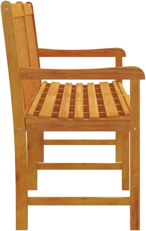 Benches for Outside,Patio Bench,Bench with Back,Yard Bench,Porch Bench,with Armrests,for The Front Porch,Deck, Balcony,Backyard,Garden, Lawn,Park, Path,70.9" Solid Acacia Wood