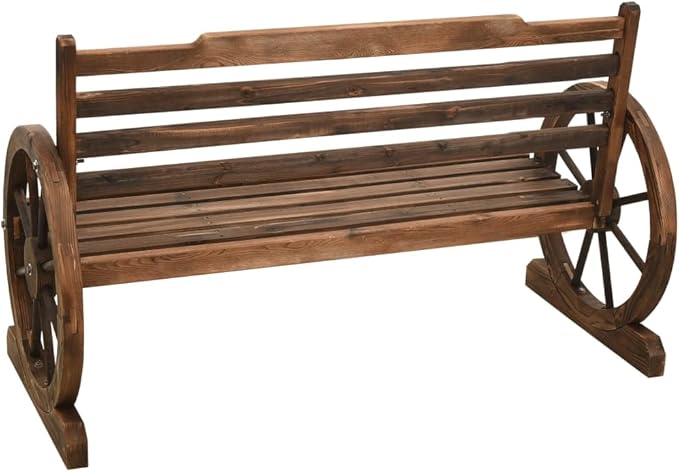 Patio Bench,Benches for Outside,Yard Bench,Porch Bench,Park Benches,for The Front Porch,Deck, Balcony,Backyard,Outdoor,Garden, Lawn,Path, 44" Solid Firwood