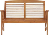 Patio Bench, with backrest and Armchair, Vintage Garden Wooden Bench, Garden seat for Patio, Garden, Yard, Lawn - Photo 3