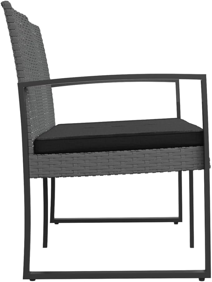 2-Seater Garden Bench, Outdoor Patio Loveseat with Cushions - Photo 5