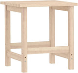Natural Wood Adirondack Chair Set with Table - Photo 7