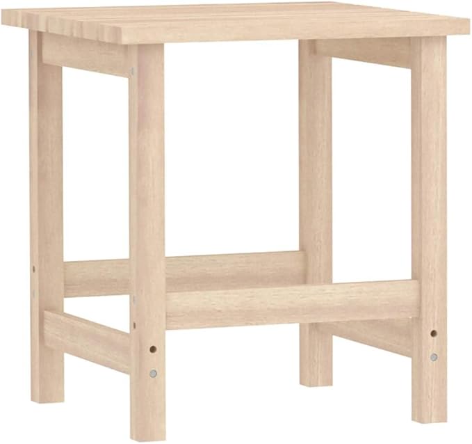 Natural Wood Adirondack Chair Set with Table Solid Fir Wood Ergonomic Design for Outdoor Patio Garden Comfortable - Photo 7