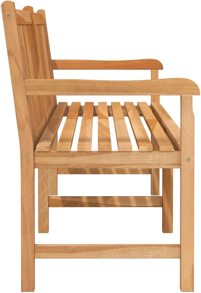 Garden Bench Deck Bench Patio Bench 59.1" Solid Teak Wood
