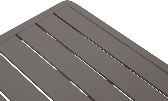 New Classic Furniture Genova Aluminum Patio Coffee Table, Brown