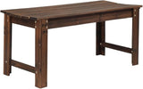 VINGLI Outdoor Wood Bench, 40" Outdoor Bench Patio Wooden Bench Garden Bench Outdoor Backless Bench for Deck Patio - Photo 1