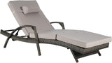 KEIKI Wicker Outdoor Chaise Lounge Chairs Set of 2 for Patio & Pool Side with 5-Level Adjustable Backrest and Cushions - Photo 8