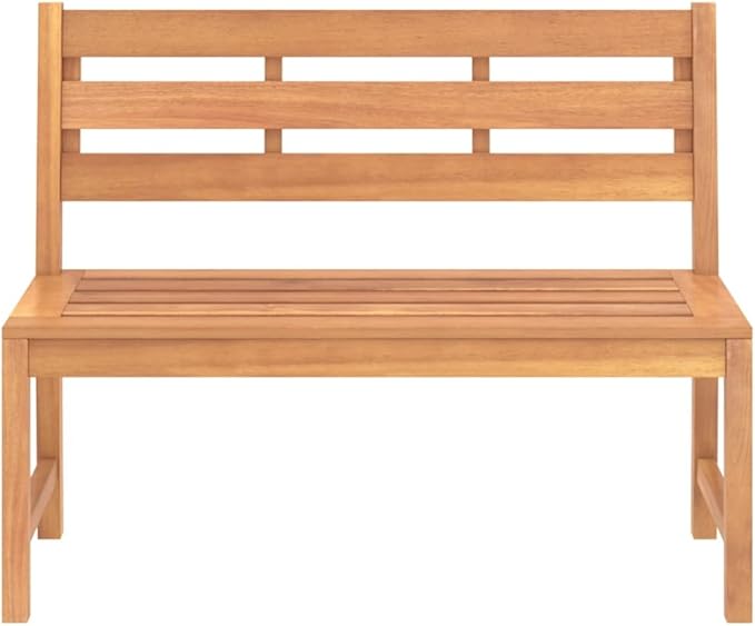 Patio Bench Garden Bench Outdoor Bench for Outdoors Porch Entryway Furniture for Yard 44.9" Solid Teak Wood