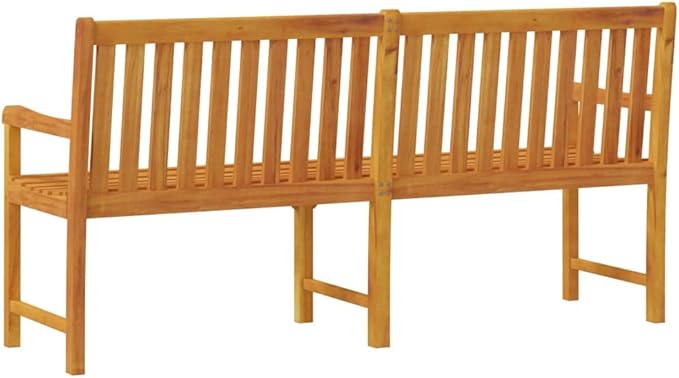 Patio Bench Garden Bench Outdoor Bench for Outdoors Porch Entryway Furniture for Yard 70.9" Solid Acacia Wood