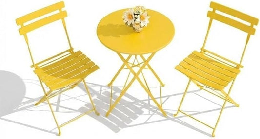 CABIHOME Outdoor Metal Sculpture Garden Chair, Decorative & Functional Resting Seating, Iron Construction, 37.4x7.09x24.8 Inch Outdoor Table and Chair Set for Patio, Garden, Balcony, Yard