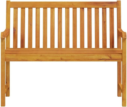 Garden Bench Deck Bench Patio Bench 43.3" Solid Acacia Wood