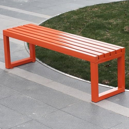 Durable Backless Garden Bench - Weatherproof Metal Outdoor Seating for Patio, Balcony, Park & Lawn - Stylish & Functional Garden Furniture