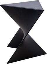 LeisureMod 15.75" Triangular Side Table, Stackable Plastic Accent End Table for Indoor & Outdoor Use - Photo 5