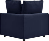 Modway Commix Overstuffed Outdoor Patio Corner Chair in Navy - Photo 4