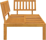 vidaXL Patio Pallet Corner Sofa Bench - Outdoor Garden Furniture - Solid Wood Acacia 52.4"x36.2"x27.2" - Brown - Photo 7