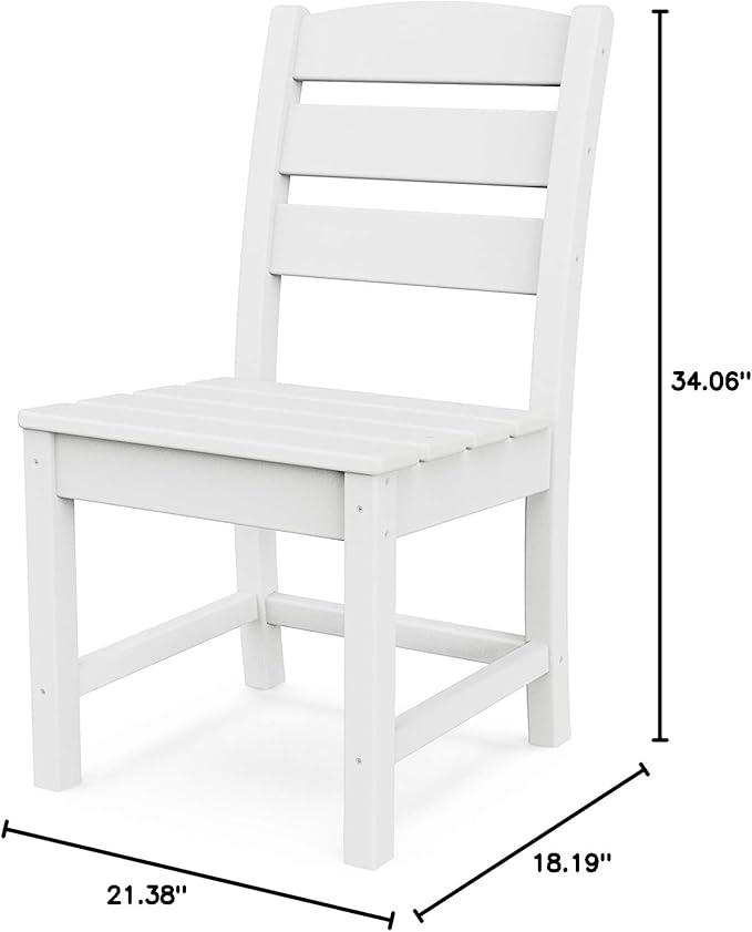 Polywood® Lakeside Dining Side Chair in White