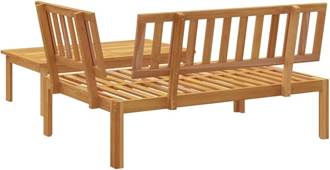 Pallet Sofa Set Natural Wood Solid Acacia Wood Medium-Sized Couch Patio Set for Terrace Outdoor