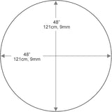 Dulles Glass 48 inch Round Glass Table Top - Tempered - 1/2" Thick Glass Surface, Safe Flat Polished - Photo 3