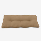 BrylaneHome Tufted Bench Cushion - 45.5" L x 19" W x 3" H- Patio & Outdoor - Water, Stain & Fade Resistant - Khaki - Photo 1