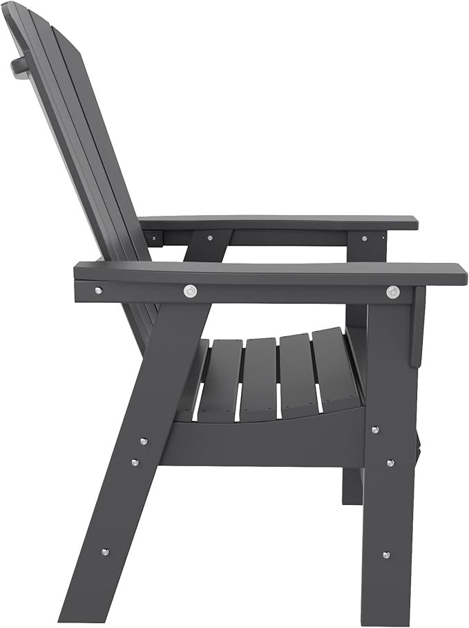 WO WESTIN OUTDOOR HDPE Altura Adirondack Dining Chair,Gray
