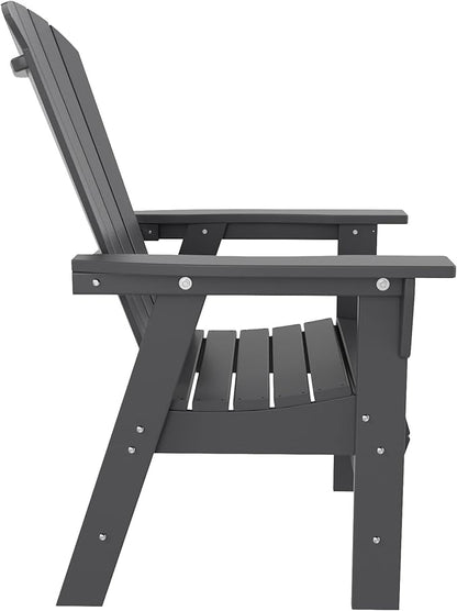 WO WESTIN OUTDOOR HDPE Altura Adirondack Dining Chair,Gray