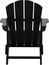 WO Home Furniture Adirondack Chairs Table Set of 3 PCS Outdoor Folding Chairs Coffee Table Weather/UV Resistant for Lawn - Photo 5