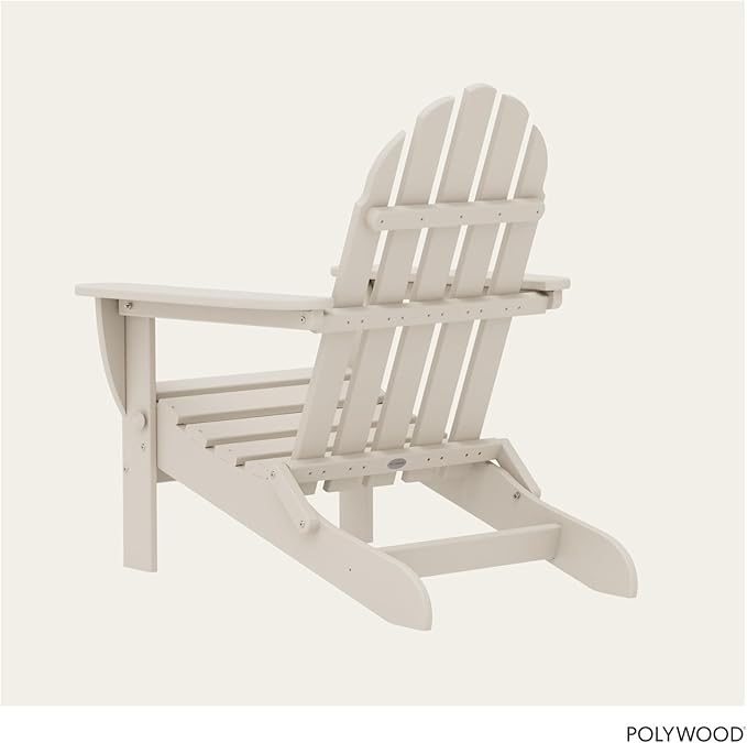 POLYWOOD AD5030SA Classic Folding Adirondack, Sand, 35.00" x 29" x 35.00"