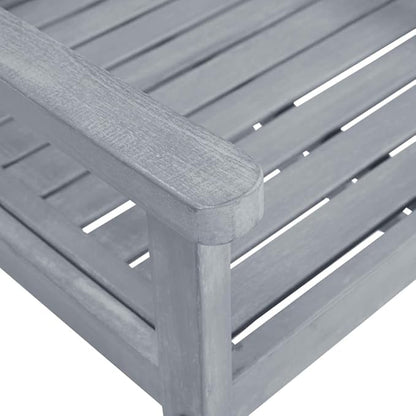 Outdoor Rocking Chairs,Camping Chairs Rocking,Outside Furniture,Balcony Furniture Set,Patio Chairs 8 pcs Solid Acacia Wood Gray