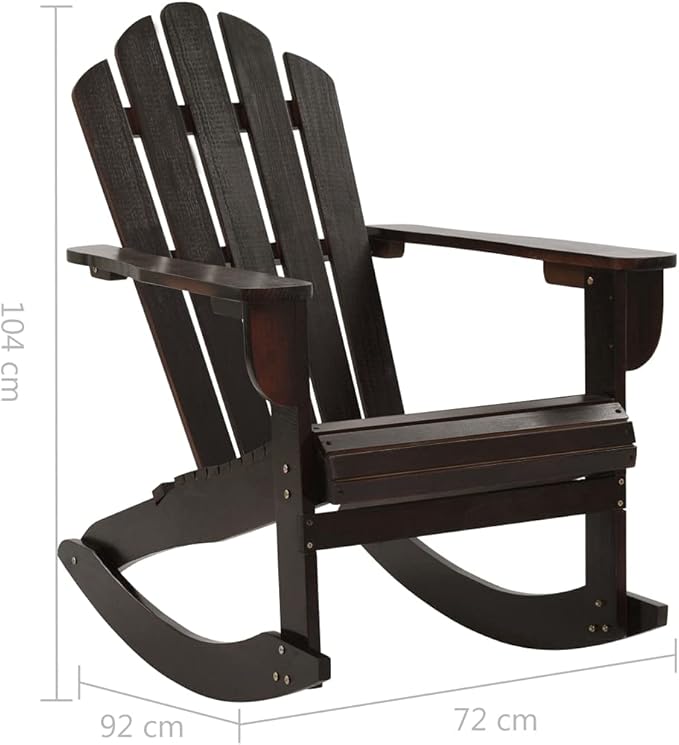 (Fast Shipments) Wooden Rocking Chair - Photo 2