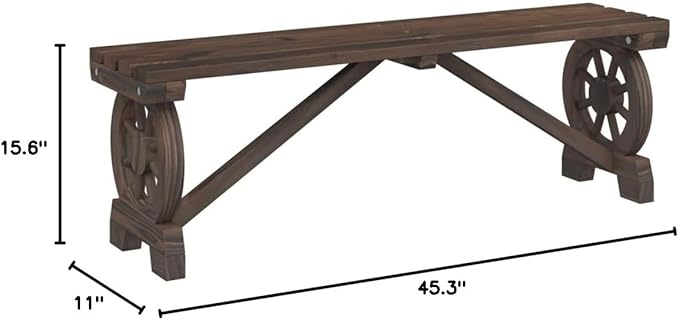 Lounge Chair Outdoor Chairs Garden Chairs Patio Chairs Patio Bench 45.3" Solid Wood Fir for Outdoor Backyard Deck Garden