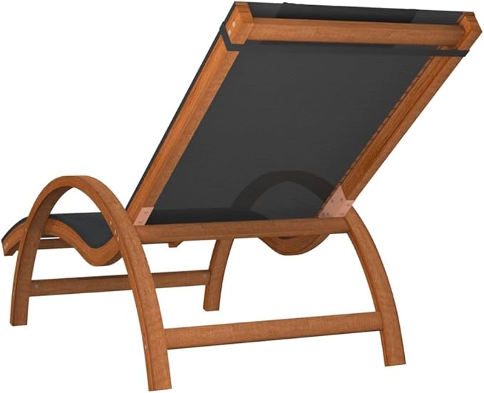 Sun Lounger Grey Textilene Standard Foldable Sun Lounger Beach Chair Outdoor Chaise Lounge for Yard Outside - Photo 6