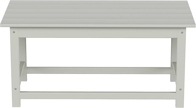 WO WESTIN OUTDOOR HDPE Laguna Outdoor Poly Adirondack Coffee Table, Sand - Photo 6