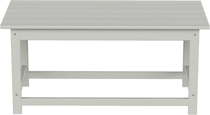 WO WESTIN OUTDOOR HDPE Laguna Outdoor Poly Adirondack Coffee Table, Sand