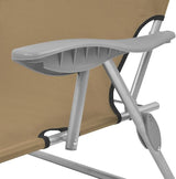 Folding Sun Lounger, Outdoor All-Weather Patio Chaise Lounge Chair, Outdoor Recliner Lounge Chair Sun Loungers - Photo 8