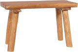 Natural Teak Solid Wood Garden Bench 31.5 Inch Durable Outdoor Seating for Patio and Garden - Photo 1