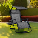 Best Choice Products Folding Zero Gravity Outdoor Recliner Patio Lounge Chair w/Adjustable Canopy Shade, Headrest - Photo 2