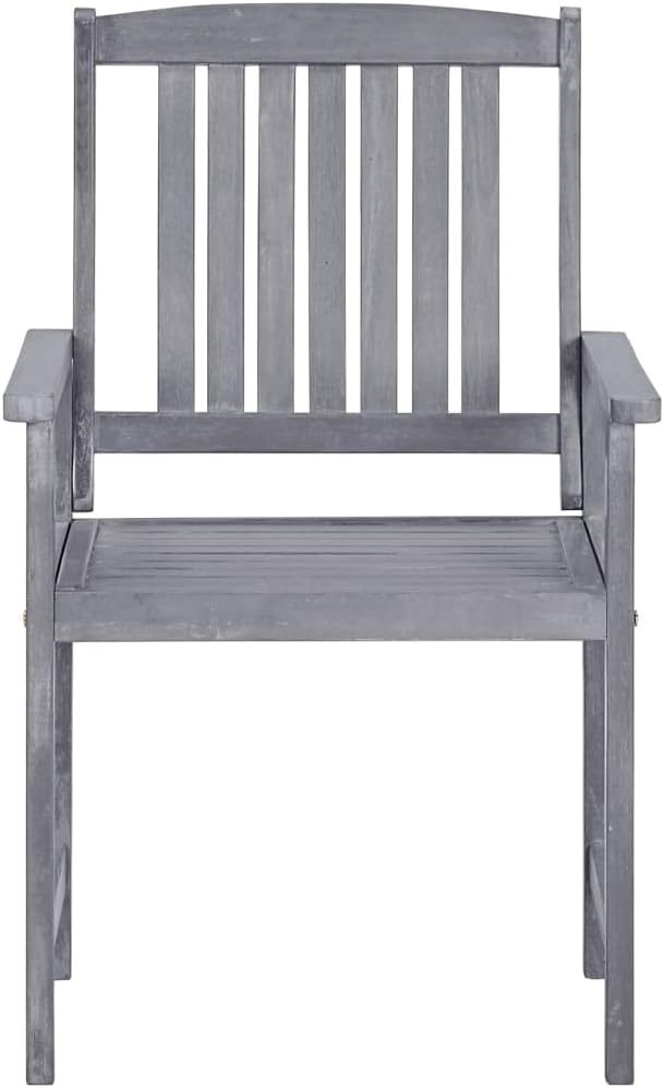 Outdoor Rocking Chairs,Camping Chairs Rocking,Outside Furniture,Balcony Furniture Set,Patio Chairs 4 pcs Solid Acacia Wood Gray