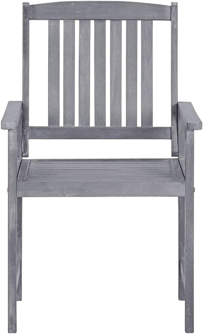 Outdoor Rocking Chairs,Camping Chairs Rocking,Outside Furniture,Balcony Furniture Set,Patio Chairs 4 pcs Solid Acacia Wood Gray