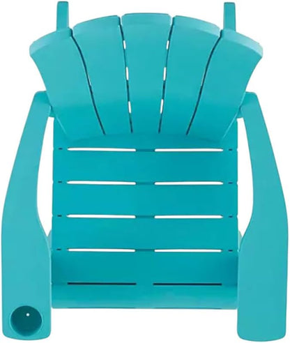 Modern Adirondack Chair with Cup Holder, Outdoor Patio Furniture (Teal)
