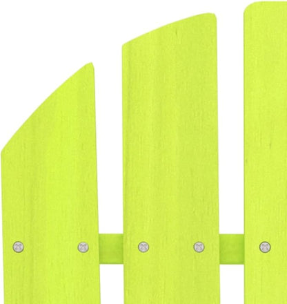 Green Solid Fir Wood Large Ergonomic Adirondack Chair for Outdoor Patio Garden Backyard, Weather Resistant Durable Comfortable Seating with Easy Assembly